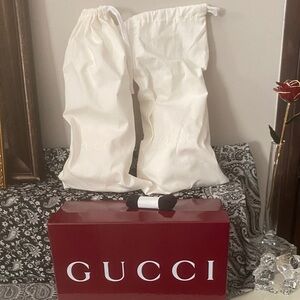 Gucci Deep Red Box with White Logo